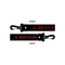 KEYCHAIN STRAP - RUN CLUB - Black/Crimson Red