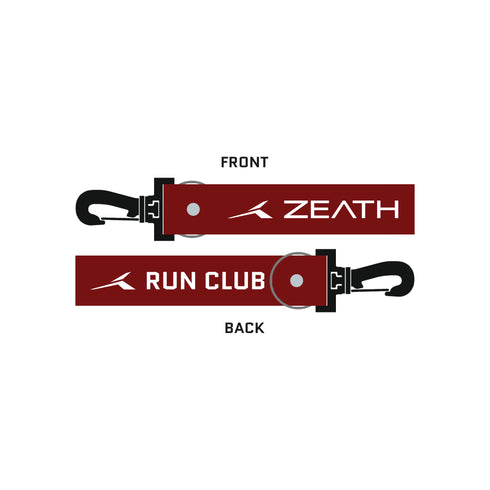 KEYCHAIN STRAP - RUN CLUB - Blood Red/White