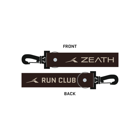 KEYCHAIN STRAP - RUN CLUB - Dark Espresso/Clay Grey