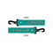 KEYCHAIN STRAP - RUN CLUB - Teal/Coral