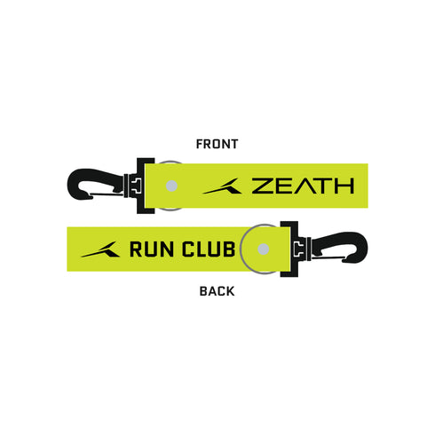 KEYCHAIN STRAP - RUN CLUB - Volt Yellow/Black