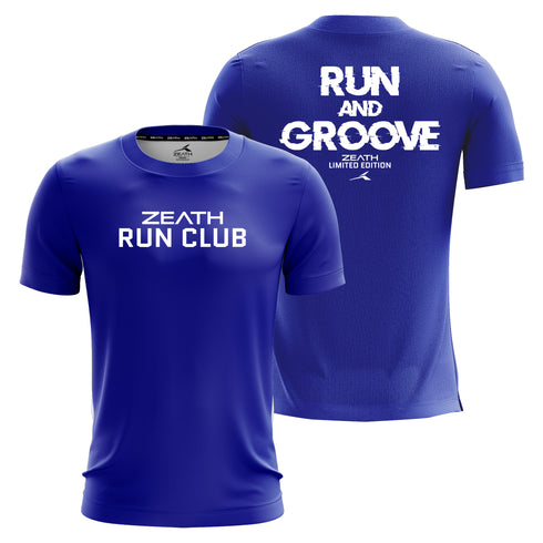 Run and Groove Active-Dry - Brilliant Blue/White