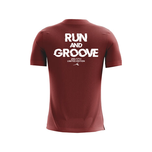 Run and Groove Active-Dry - Maroon/White